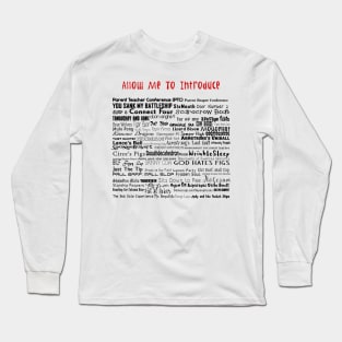 Parks and Rec Andy's Band Names- Mouserat and more! Long Sleeve T-Shirt